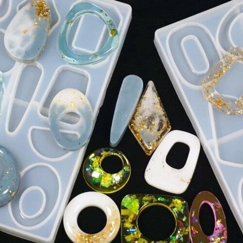 1pcs resin silicone mold geometric irregular mold, used to find accessories for DIY fashion jewelry production