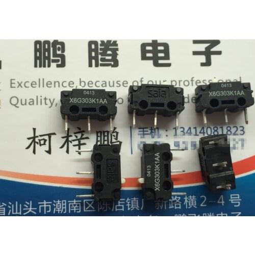 2PCS/lot Swiss saia-burgess Sibo X6G303K1AA small micro switch 3-foot stroke limit button