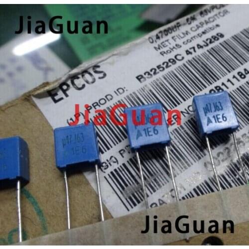 20PCS NEW EPCOS B32529C474J 0.47UF 63V PCM5 B32529 474/63V 0.47uf/63v p5mm 470NF 63VDC 474 63V474 U47J63V