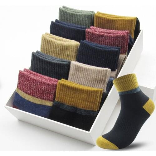 2020 Hot Sale Casual Men Socks New Brand Japanes Harajuku Cotton Socks Man High Quality Winter Keep Warm Socks For Man Gift
