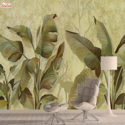 Banana Tree 3d Photo Wallpapers Mural Rolls Walls Living Room Wallpaper for Wall Papers Home Decor Self Adhesive Sofa Background