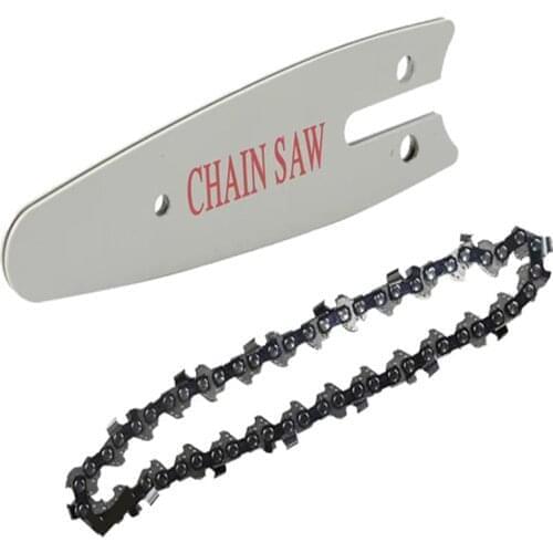 4/6/8 inch Electric Chain Saw Woodworking Tool 13cm Guide Plate Chainsaw Accessory Replacement Chain for Electric Pruning Garden