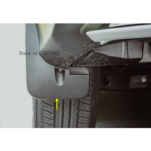 Car styling plastic fender soft mudguard protection flap splash mud guard frame 4pcs For Toyota RAV4 2016 2017 2018