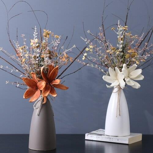 Simulation Artificial Rose Flower Art Craft Silk Fake Bouquet Wedding Party Home Decor Beauty Floral Plants indoor Accessories