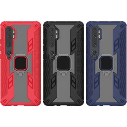 For Xiaomi Mi Note 10 Pro Case Hard PC With Stand Ring Armor shockproof protective Back Cover case for xiaomi mi cc9 pro note10