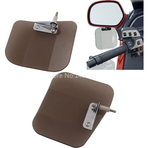 For Honda Gold Wing GL1800 F6B 01-17 Motorcycle Smoke Hand Guard Air Wing Deflector Windshield Windscreen Mirror Mount Kit