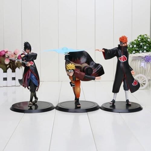 Uzumaki VS Pain VS Sasuke PVC Action Figure Collectible Model Toys Dolls 2pcs/set 3pcs/set