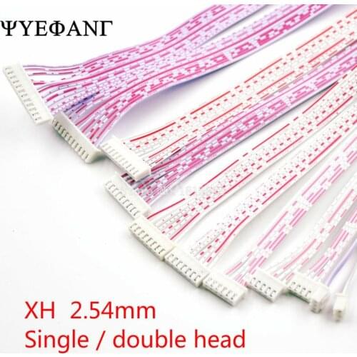 5Pcs JST 2.54mm Pitch Connector Cable XH2.54 Plug Line length 30/20/10CM Red and white 2P/3P/4P/5P/6P/7P/8P/9P/10P/11P/12P
