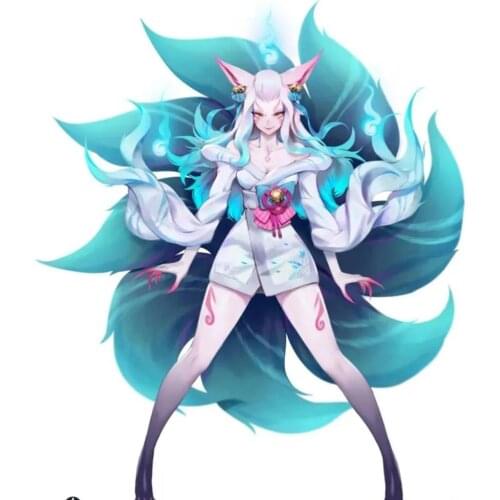 Game LOL Spirit Blossom Ahri Super Transform Cosplay Costume Adult Women Sexy Uniform Suit Custom Made L320