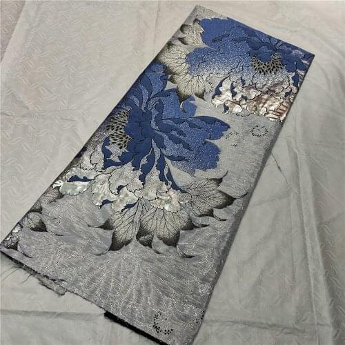 New Fashion Embroidered Brocade Lace for Wedding Party Dress High Quality Brown African French Tulle Nigerian Net Lace Fabric