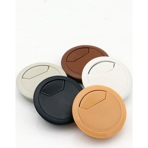 Practical /53mm Desk Table Plastic Cable Hole Cover PC Computer Desk Round Practical Wire Tidy Grommet Hardware