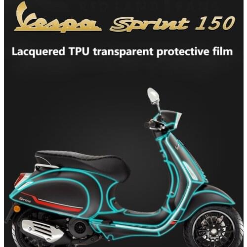 Motorcycle Paint Transparent Protective Film Tpu Invisible Car Clothing Modification for Vespa Primavera 150 and Sprint 150