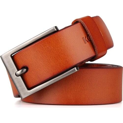 Famous Brand Designer Belt Men Mens Casual Genuine Leather Belt 150cm High Quality Cowhide Retro Pin Buckle Belt for Jeans