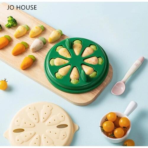 JO LIFE Kitchen Sausage Maker Mould Carrot Model 6 Grids Silicone DIY Ham Hot Dog Baking Mold