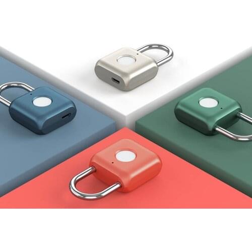 Smart Touch Fingerprint Door Lock USB Charging Keyless Anti Theft Padlock Mijia Travel Case Drawer Safety Lock