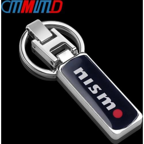 Car Styling 3D Metal Nismo Key Chain Key Ring For Nissan Almera Tiida X Trail Note Juke 350Z 370Z GTR KeyChain car accessories