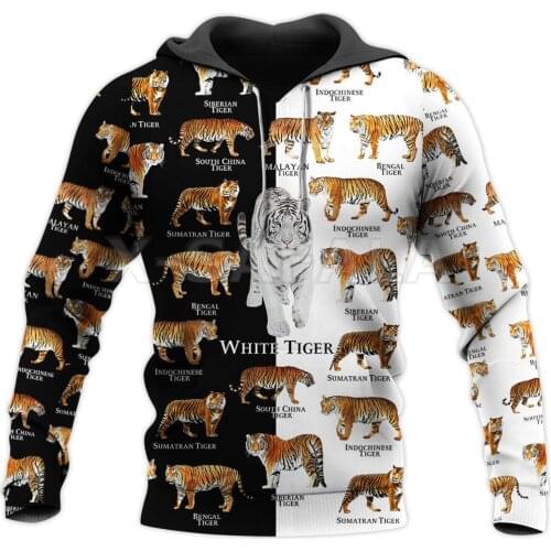 Love Tigers 3D Print Hoodies Man Women Harajuku Pullover Sweatshirts Hooded Outwear Casual Tracksuit Unisex Zip Up Jacket 02