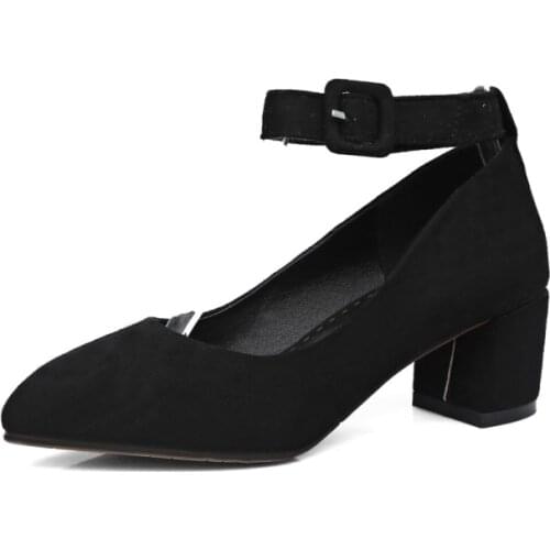 Plus Size Fashionable and simple Mary Jane single shoes ladies high heels women shoes woman pumps