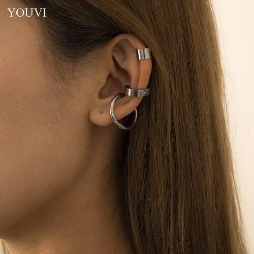 YOUVI Bohemia Bamboo Hoop Earrings for Women Exaggerated Circle Luxury Crystal Butterfly Hoops Piercing Earrings Jewelry Charm