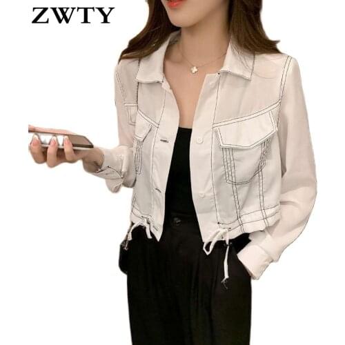 Белые блузки ZWTY China At AliExpress