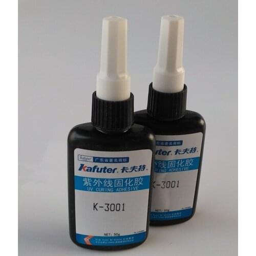 10pcs Kafuter 50g K-3001 UV glue transparent repair glue small area adhesive glue wholesale