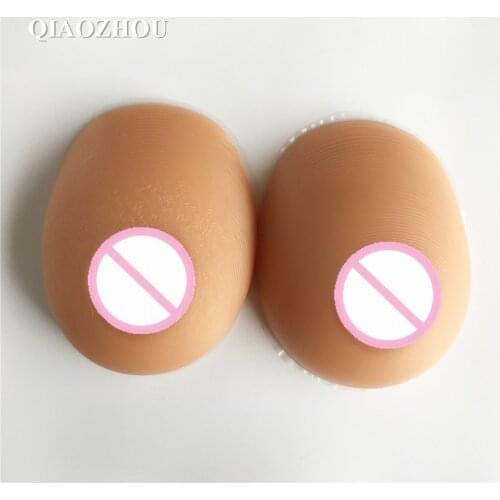 600g/pair suntan brown color crossdresser breast forms silicone breast prosthesis for small breasts