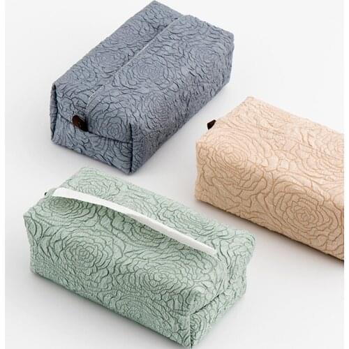 Antique Cloth Car Tissue Box Paper Container Case Luxury Embossed European Home Living Room Bedroom Napkin Paper Storage Box