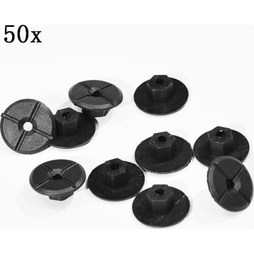 50pcs 4mm Car Fender Flares Mud Flaps Splash Guard Wheel Arch Bumper Panel Fastener Clip For Mercedes Benz