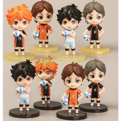 4pcs/set Haikyuu Anime Figure Shoyo Hinata Tobio Kageyama Kenma Tooru Action Figure 789# 489# 461# 563# 605# 616# Figure Toys