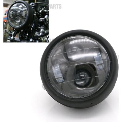 6.5" Motorcycle Headlight Turn Signal Indicator Blinker Light With Universal for Harley Suzuki Yamaha Cafe Racer