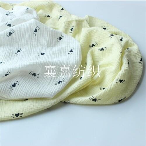 Cotton, Linen, Crepe, Double Gauze, Childrens fabricClothing, Cloth, Bubble, Mosquito, Trousers and Pajamas