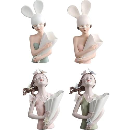 Creative Flower Vase Girl Birthday Gift for Girls Living Room TV Cabinet Plant