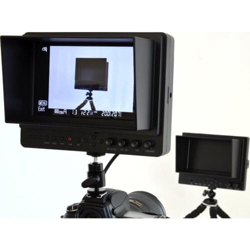 LILLIPUT 665 7 Inch On-camera HD LCD Field Monitor,Hdmi In & Component, 1/4" HOT Shoe Mount+2PC Battery Plate