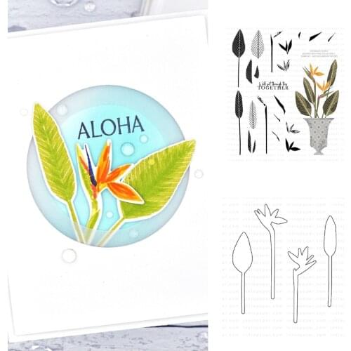 Floral Paradise Metal Cutting Dies Stamps Scrapbook Diary Secoration Embossing Stencil Template Diy Greeting Card Handmade 2021