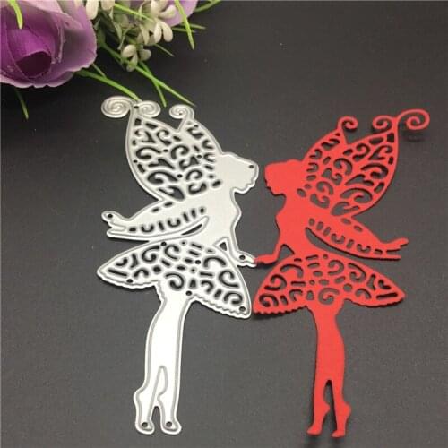 METAL CUTTING DIES Butterfly fairy angle Wing girl Scrapbooking album paper craft home decorative EMBOSSING CRAFT DIES