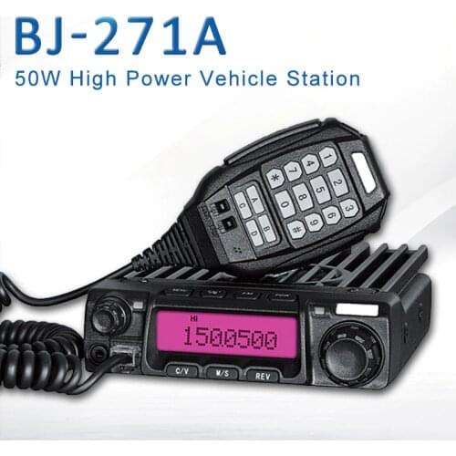 General Baojie BJ-271A 50W Mobile Radio Transceiver UHF Quad Band Car Radio Station Walkie Talkie Self Driving Outdoor Tourism