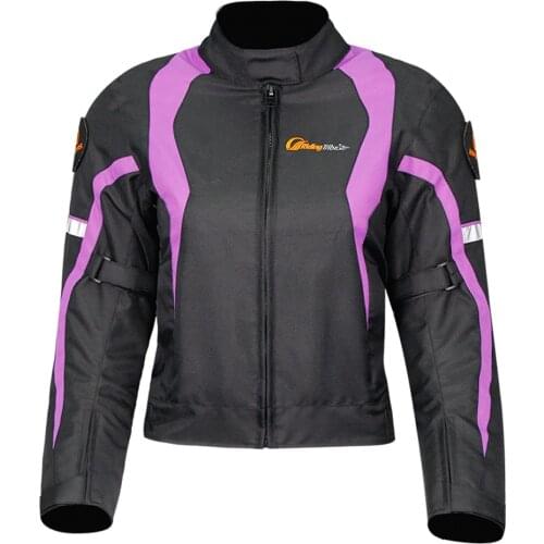 Motorcycle Jacket Girl Women 재킷 Veste Jasje Colbert Reflective Waterproof Windproof 5 Protective Pads Warm Inner Free Gifts