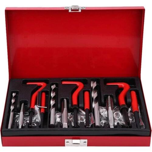 88 Piece Thread Repair Recoil Insert Kit Drill Tap Car Garage Tools M6 X 1 - M8 X 1.25 - M10 X 1.5