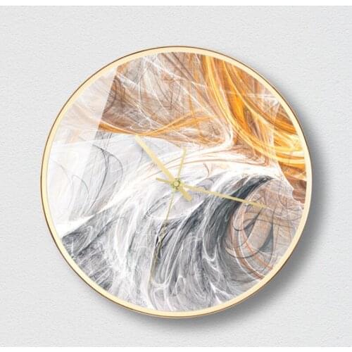 New 3D Wall Clock Abstract Marble Digital Wall Clock Modern Design Luxury 12inch Wall Watch For Home Decor Silent Duvar Saati