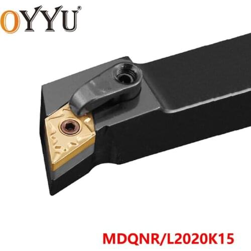 OYYU MDQNR MDQNL 2020 External Lathe Cutter Holder MDQNR2020K15 MDQNL2020K15 Turning Toolholder use DNMG15 Carbide Inserts