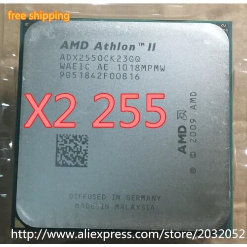 AMD Athlon II X2 255 processor (3.1GHz/2MB L2 Cache /Socket AM3) Dual-Core scattered pieces cpu (working 100% Free Shipping)