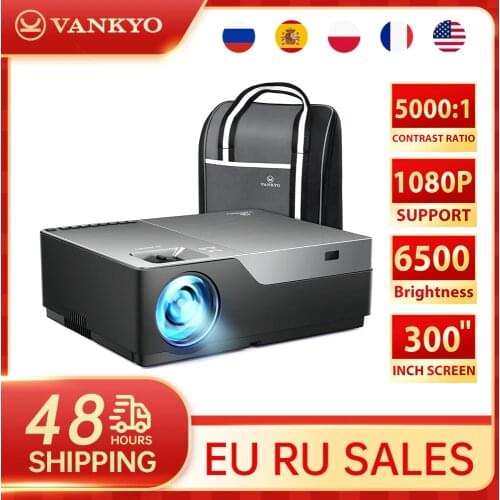 VANKYO Performance V600 Projector 300" Display Native 1080P LED HD Projector Support TV Stick VGA USB Laptop iOS Android