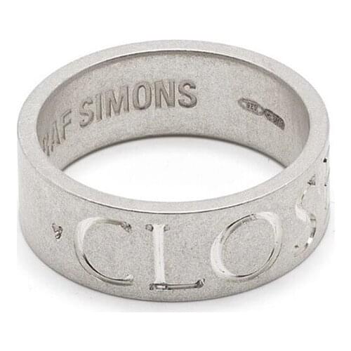 SIMONS 925 Sterling Silver Ring Archive Single Product Old Hollow Carved Redux Couple Tide Brand Accessories