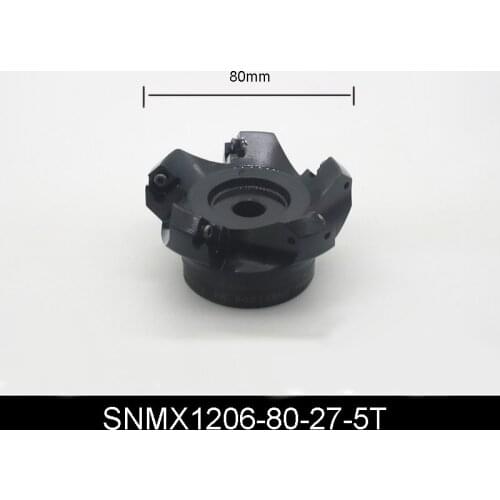 SNMX1206-80-27-5T Double-Sided High Precision End Milling Cutter Head CNC Cutting Machine Tools 80mm SNMX 1206 Carbide Inserts