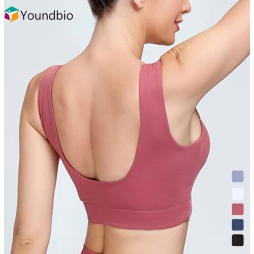 YOUNDBIO Sport Bra For Women Gym Fitness Crop Top Sexy Yoga Underwear U Training Bralette Female Backless Sports Push Up Bras