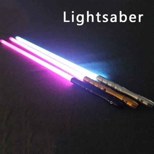 2020 New 1 Pcs Cosplay Lightsaber With Sound Light LED Toys Black Golden Silver Light Saber Sword Flashing Birthday Gift LukeToy