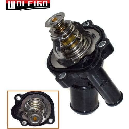 WOLFIGO Engine Coolant Thermostat Water Outlet Assembly For Ford Mondeo MAZDA MPV TRIBUTE CX-7 CX7 2.3 MZR TURBO 3M4G-8575-BD
