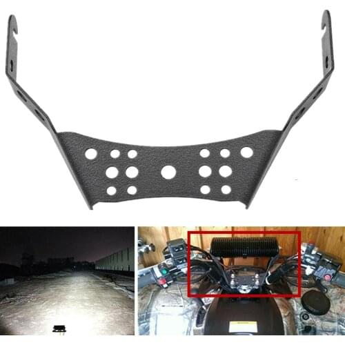 Universal 14inch Led Work Light Bar Handlebar Mounting Bracket For ATV UTV Dirt Bike Moto Motorcycle Black