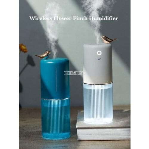400ml Rechargeable Air Humidifier 2000mAh Battery USB Wireless Ultrasonic Aroma Water Mist Maker Diffuser Light Umidificador