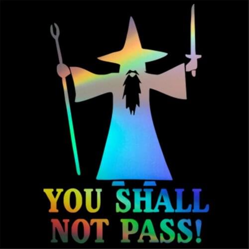 You shall not pass Wall Glass Door Window Home Wall Car Sticker Laptop Truck Motorcycle